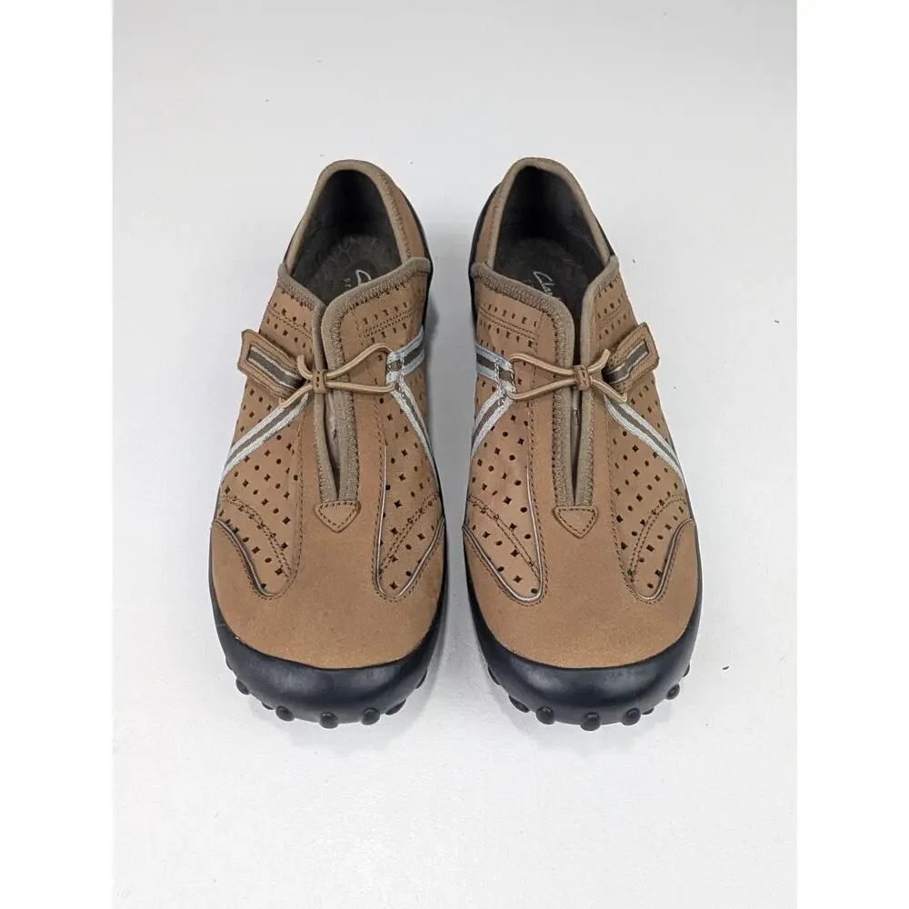 Clarks Women's 9 Privo Tequini Slip-On Sneaker - Brown - Picture 2 of 7